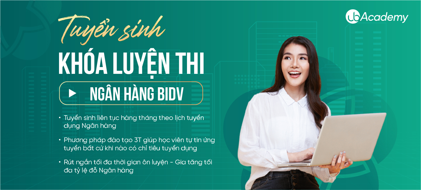 Luyện thi ngân hàng BIDV