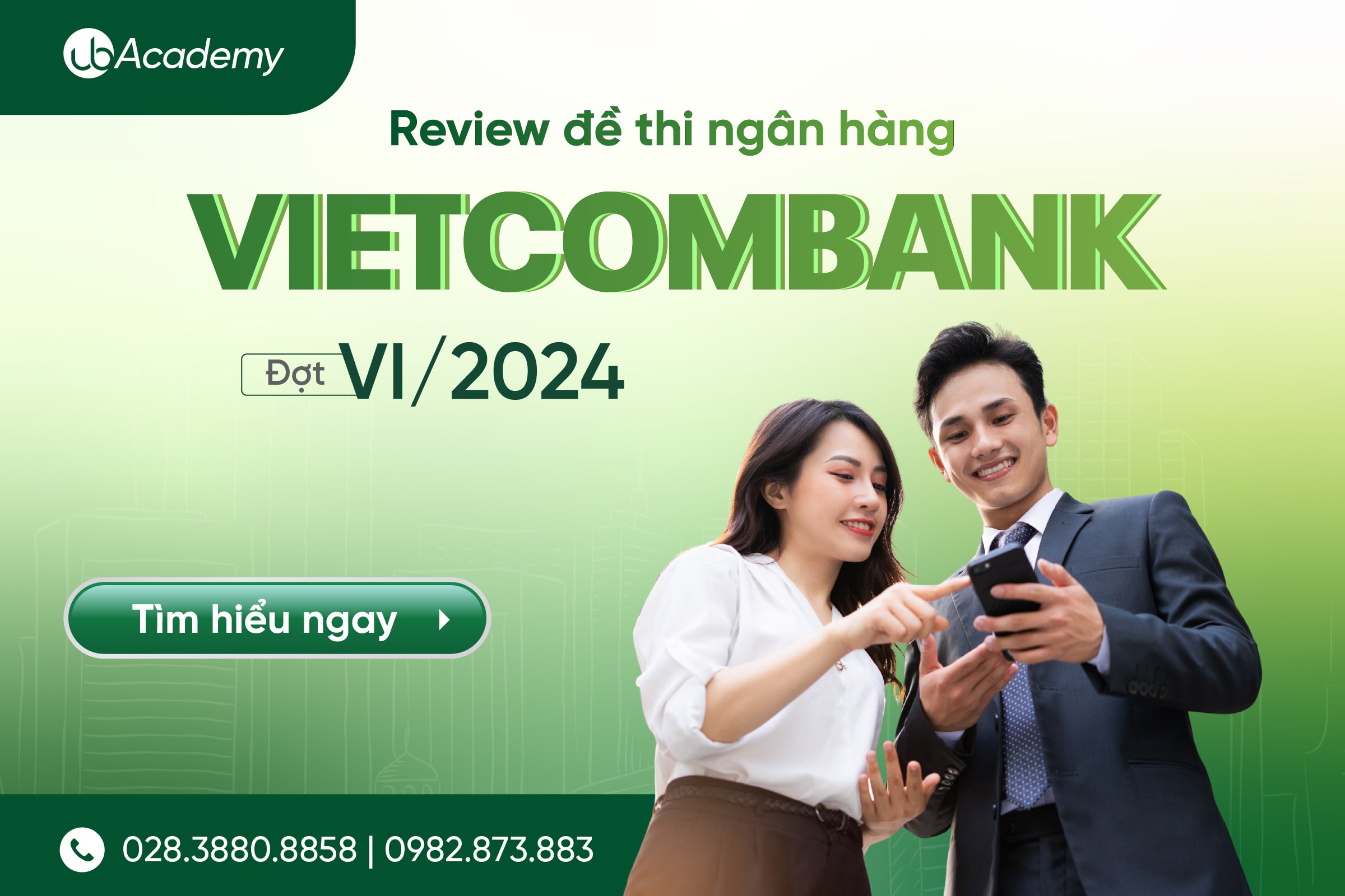 Review đề thi Ngân hàng Vietcombank đợt 6/2024